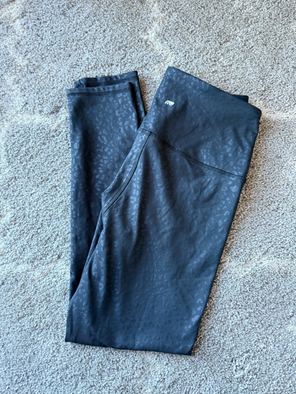 Black Leopard Print Leggings